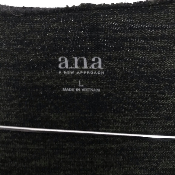 a.n.a Heathered Green Hoodie Cardigan Sweater - Picture 3 of 3